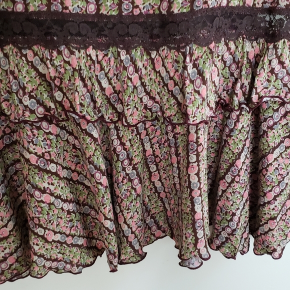 Vintage Free People Floral Print Skirt - Picture 10 of 10